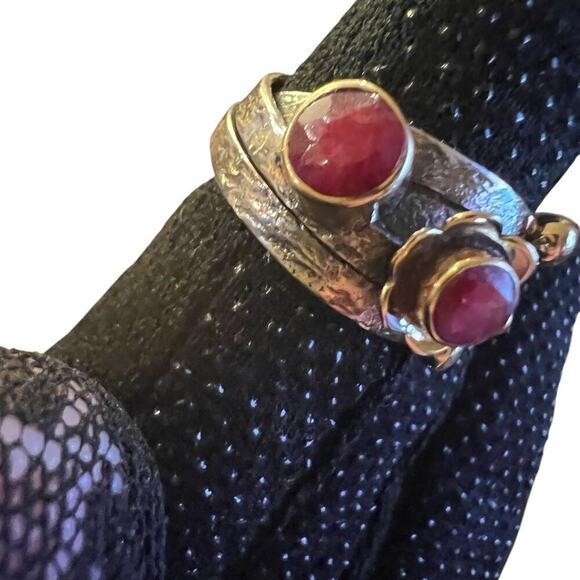 Sterling Silver Indian Ruby Ring - 6 - NWOT - Picture 5 of 11